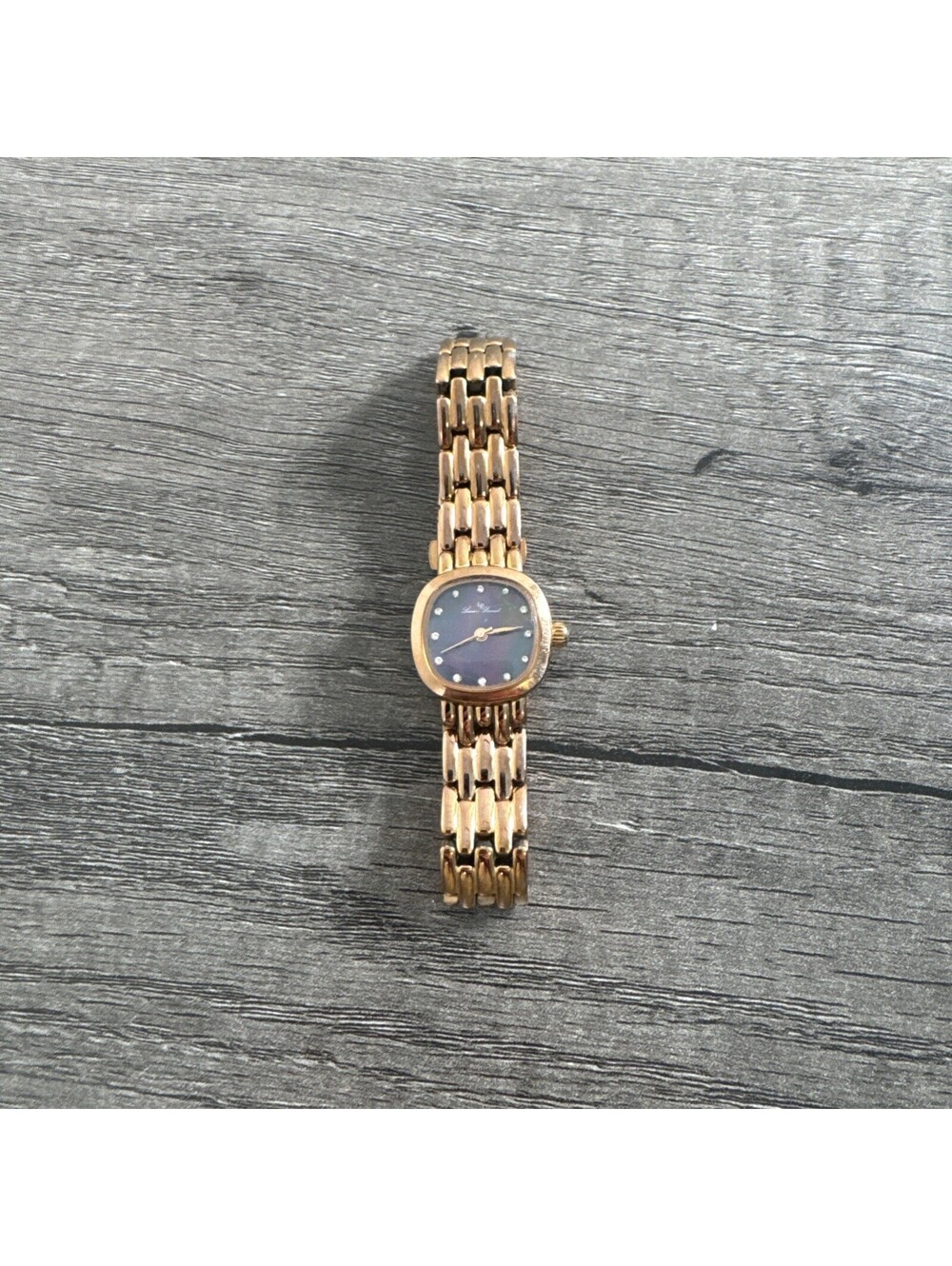 Lucien Piccard Watch Womens Ladies Teide Crystal MOP Rose Gold 22mm Works Great